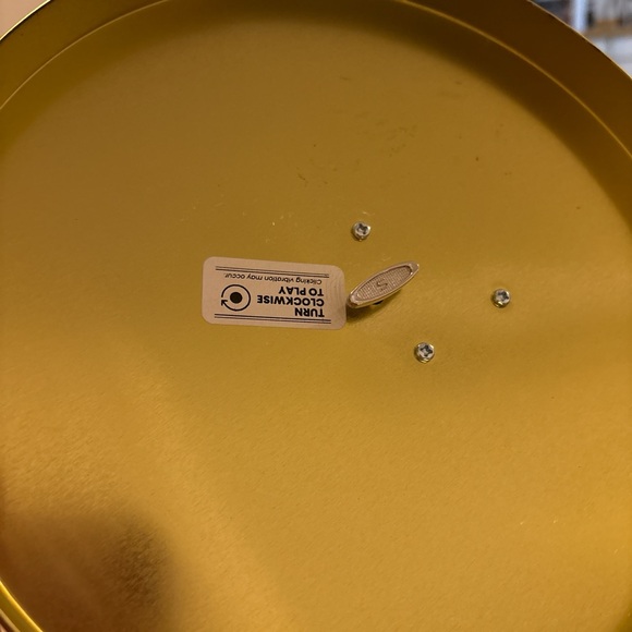 Rotating Musical Christmas Popcorn CookieTin Nutcracker Sugar Plum Fairy Holiday - Picture 5 of 6